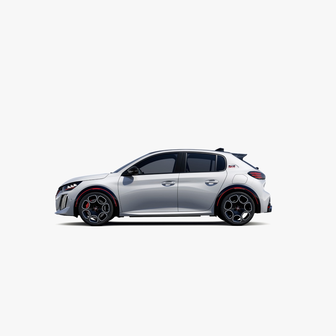 E-208 GTi zijaanzicht